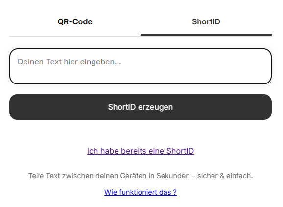 Text eingeben